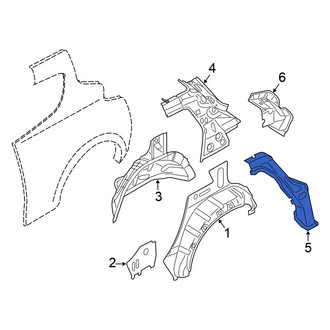 Nissan OE - Left Body D-Pillar Reinforcement