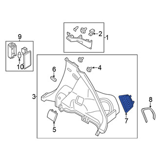 Nissan OE - Rear Left Quarter Panel Air Vent Grille