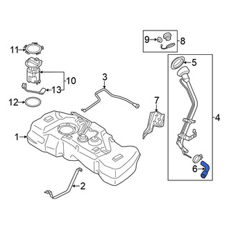 Nissan OE - Fuel Filler Hose