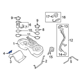 Nissan OE - Fuel Tank Shield Clip