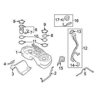 Nissan OE - Fuel System Components (AWD)