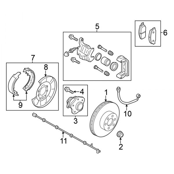 Rear Suspension - Brake Components