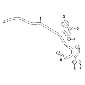 Nissan OE - Rear Suspension - Stabilizer Bar & Components (AWD)
