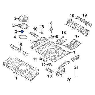 Nissan OE - Trunk Floor Access Cover Clip