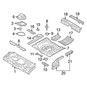 Nissan OE - Rear Body & Floor - Floor & Rails (FWD)
