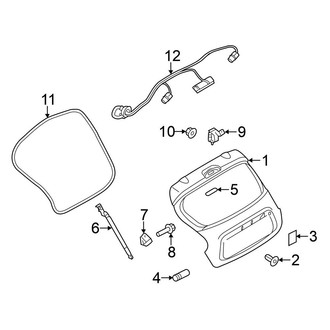 Nissan OE - Lift Gate - Gate & Hardware