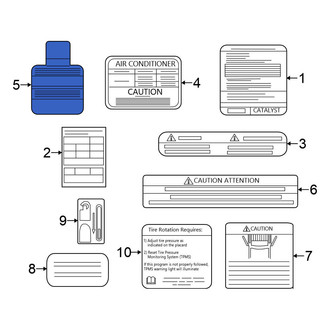 Nissan OE - Air Bag Information Label