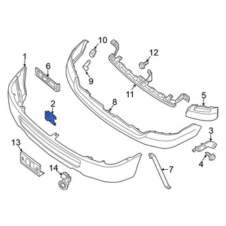 Nissan OE - Front Left Inner Bumper Face Bar Bracket