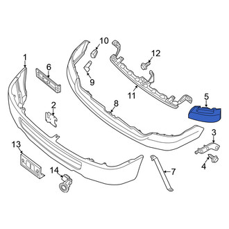 Nissan OE - Front Left Upper Bumper Cover Bracket