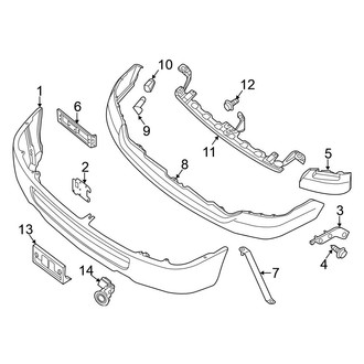 Nissan OE - Front Bumper - Bumper & Components