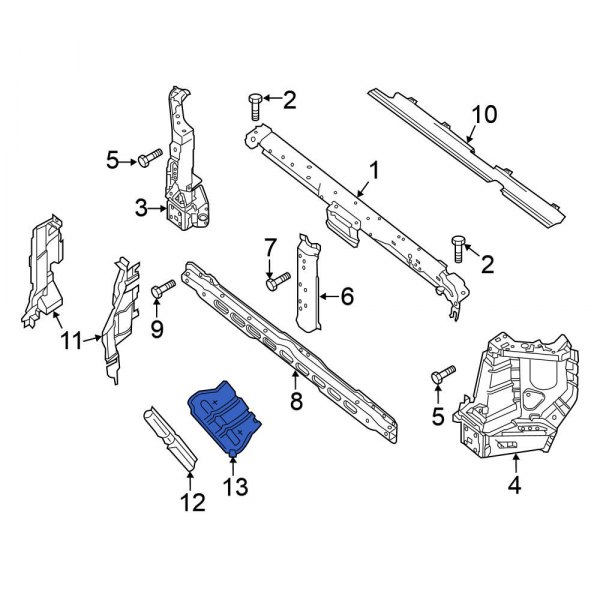 Radiator Support Splash Shield