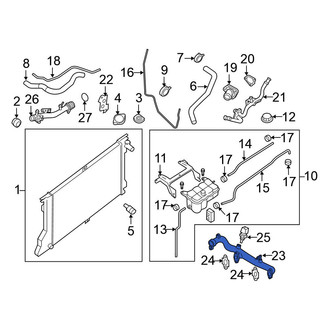 Nissan OE - Engine Coolant Crossover Pipe
