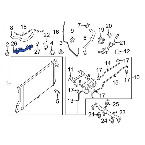 Engine Coolant Pipe