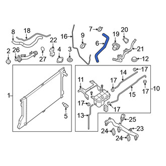 Nissan OE - Upper Radiator Coolant Hose