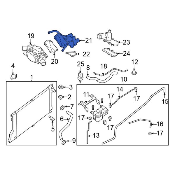 Engine Coolant Thermostat Housing