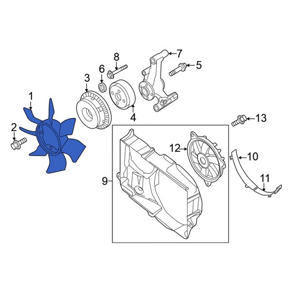 Engine Cooling Fan Clutch Blade