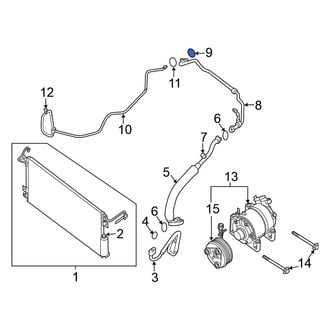 Nissan OE - Lower A/C Refrigerant Line O-Ring