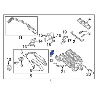 Nissan OE - Front Right HVAC Blend Door Actuator