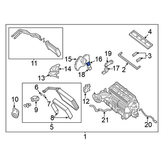 Nissan OE - HVAC Mode Door Lever Link