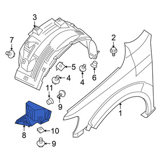 Nissan OE - Front Right Fender Liner Extension