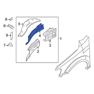 Nissan OE - Front Left Upper Fender Apron