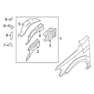 Nissan OE - Fender - Inner Components