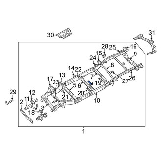 Nissan OE - Upper Chassis Frame Reinforcement