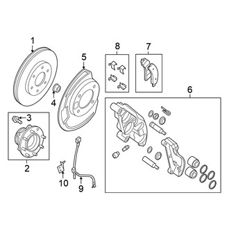 Nissan OE - Front Suspension - Brake Components