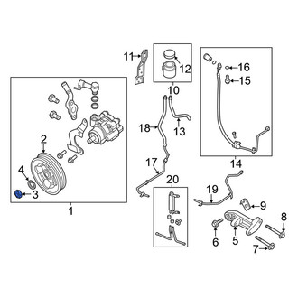 Nissan OE - Steering Tie Rod Nut