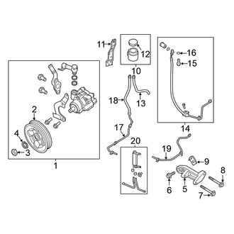 Nissan OE - Steering Gear & Linkage - Pump & Hoses (4.0L)