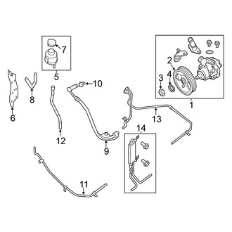 Nissan OE - Steering Gear & Linkage - Pump & Hoses (5.6L)