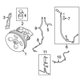Nissan OE - Steering Gear & Linkage - Pump & Hoses (5.6L)