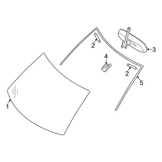 Nissan OE - Windshield - Glass