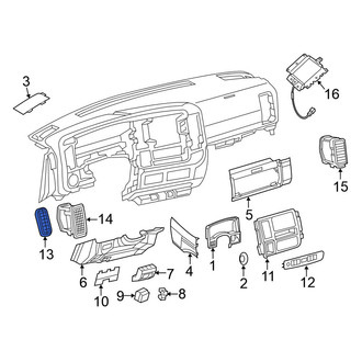 Nissan OE - Left Dashboard Air Vent Trim