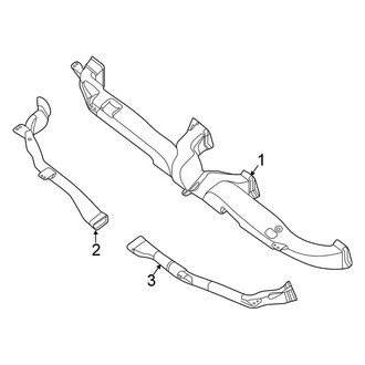 Nissan OE - Instrument Panel - Ducts (Standard Cargo Van)