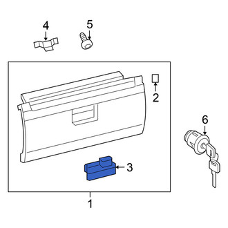 Nissan OE - Front Glove Box Latch