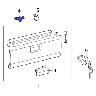 Nissan OE - Front Glove Box Door Striker