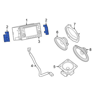 Nissan OE - Left Radio Bracket