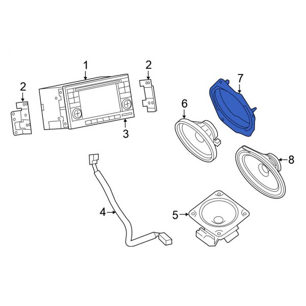 Radio Speaker Bracket