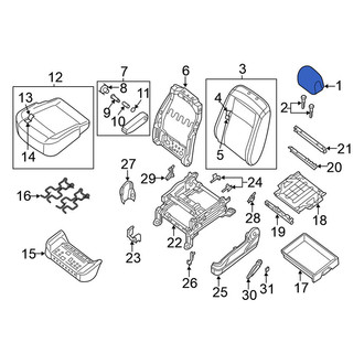 Nissan OE - Front Left Headrest