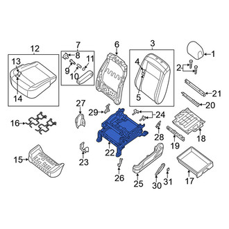 Nissan OE - Front Left Seat Track