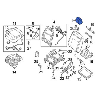 Nissan OE - Front Left Headrest
