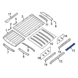 Nissan OE - Rear Left Outer Roof Side Rail