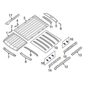Nissan OE - Right Roof Bow Bracket