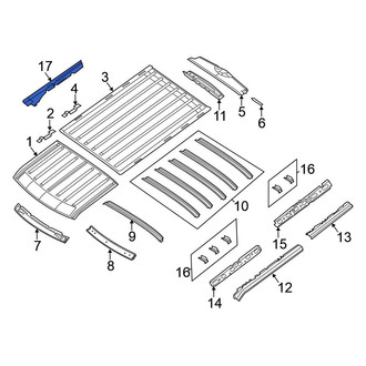 Nissan OE - Right Roof Side Rail Reinforcement