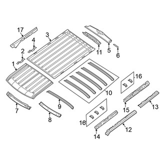 Nissan OE - Roof & Components (Standard Roof), (Standard Cargo Van)
