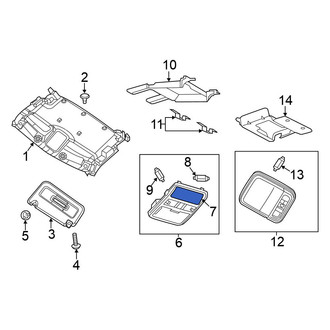 Nissan OE - Left Map Light Lens