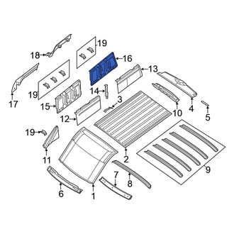 Nissan OE - Rear Left Upper Inner Quarter Panel