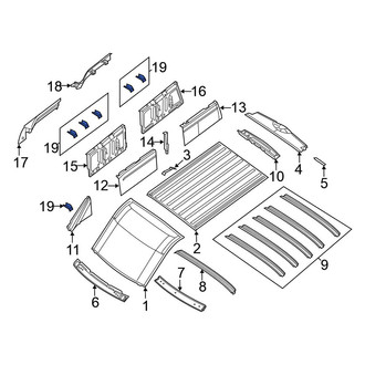 Nissan OE - Front Right Roof Bow Bracket
