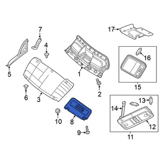 Nissan OE - Right Sun Visor